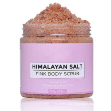 Exfoliante corporal de sal rosa del Himalaya de limpieza profunda orgánica OEM